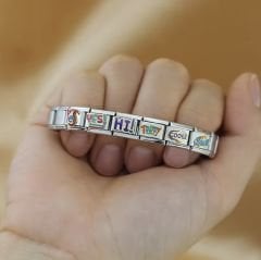 Renkli Yess Yazılı Charm
