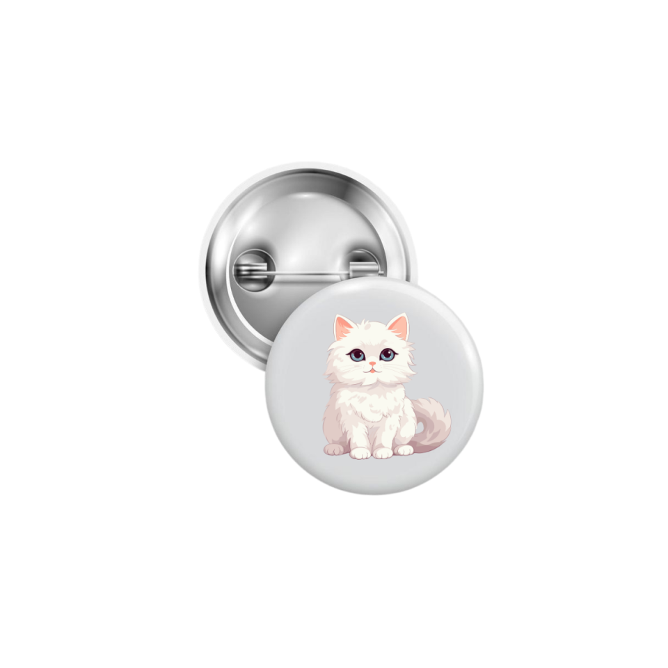 Kedi Temalı Özelleştirilebilir Rozet