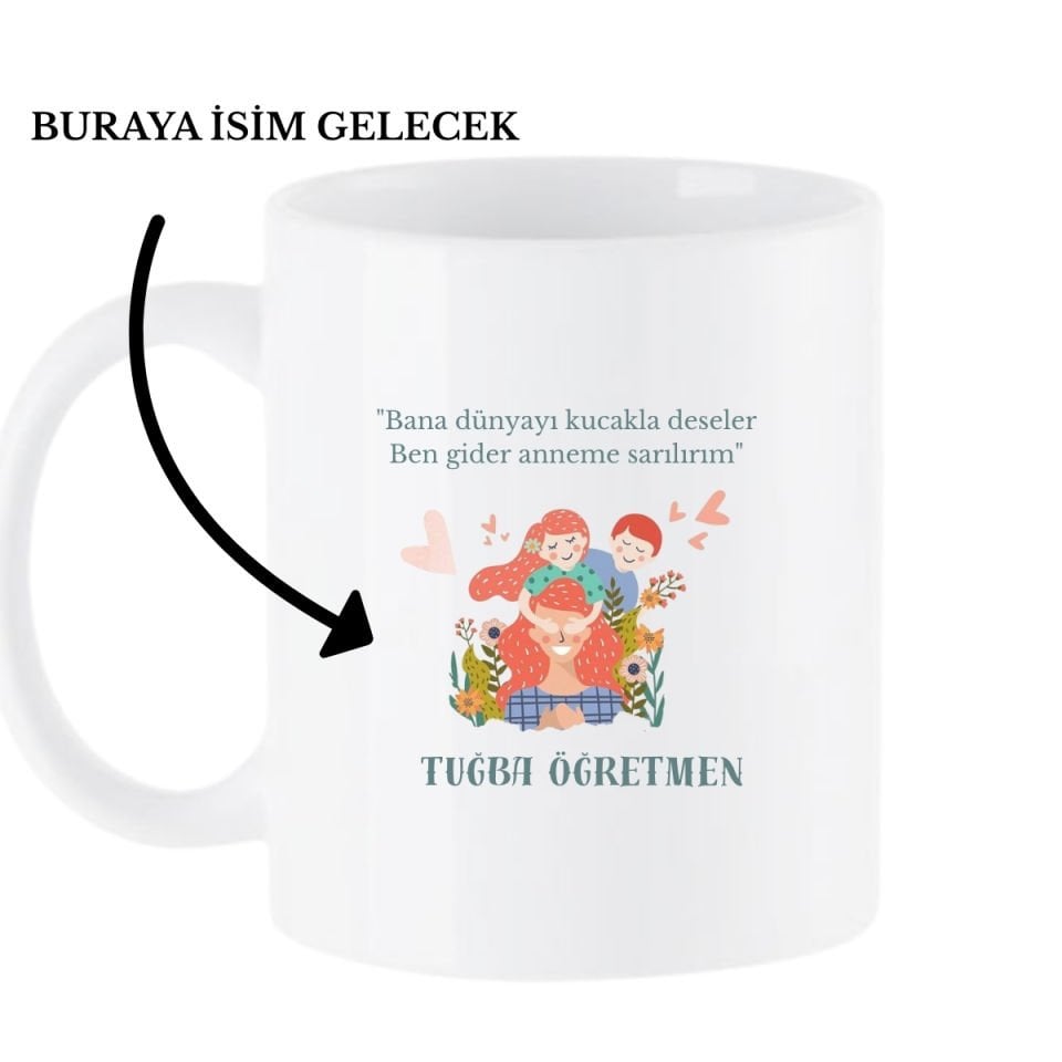 ÖZELLEŞTİRİLEBİLİR ANNELER GÜNÜ KUPA