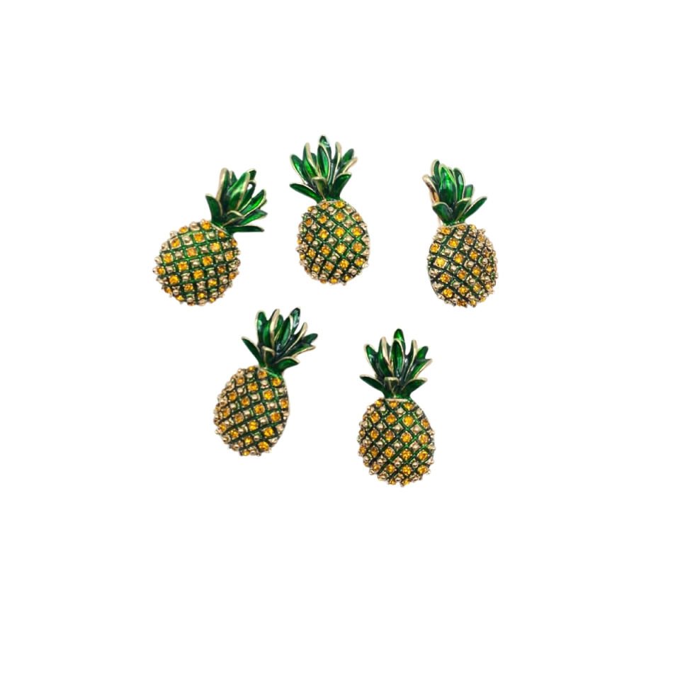 Taş Mineli Ananas Broş