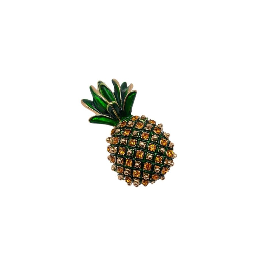 Taş Mineli Ananas Broş