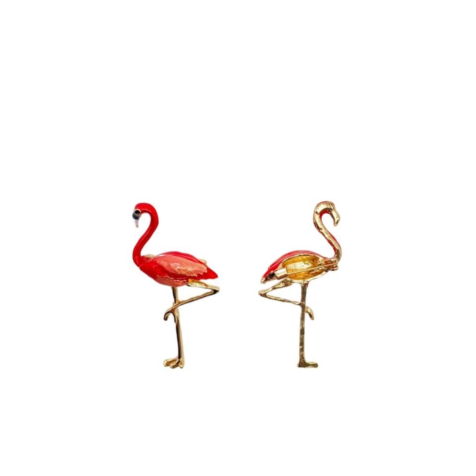 Mineli Flamingo Broş