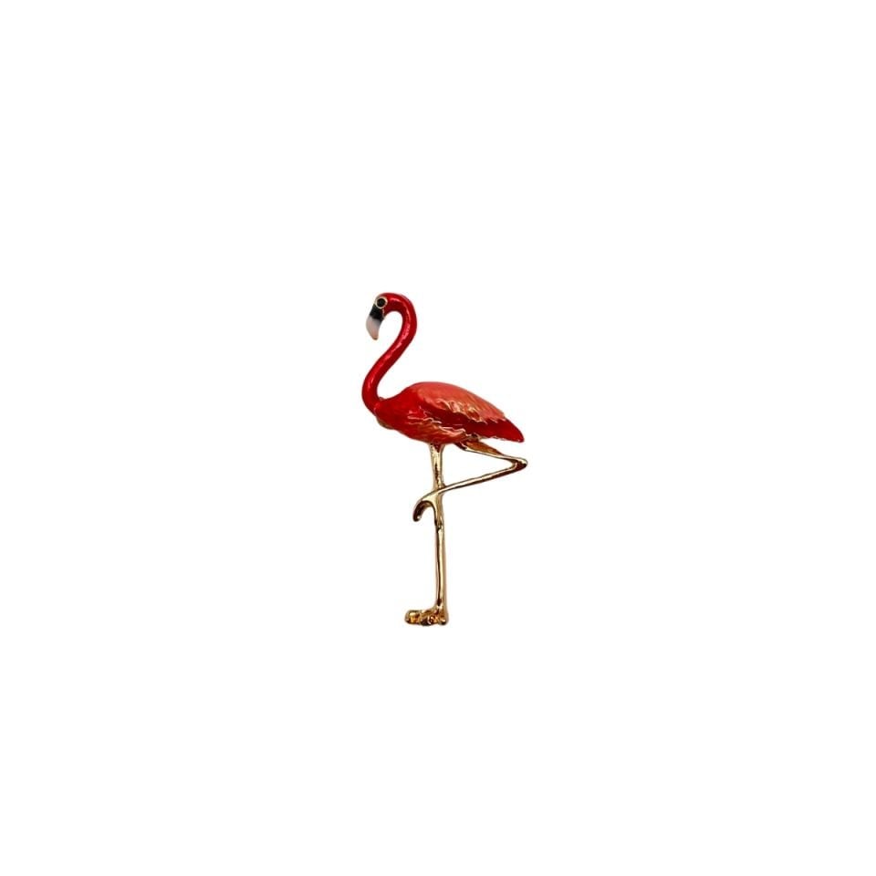 Mineli Flamingo Broş