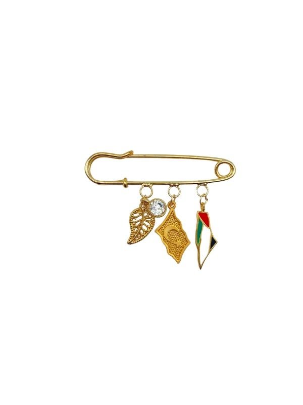 Charmlı Yaka Pini