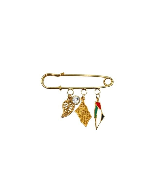Charmlı Yaka Pini