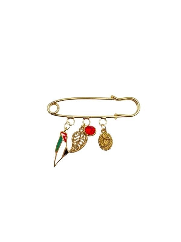 Charmlı Yaka Pini