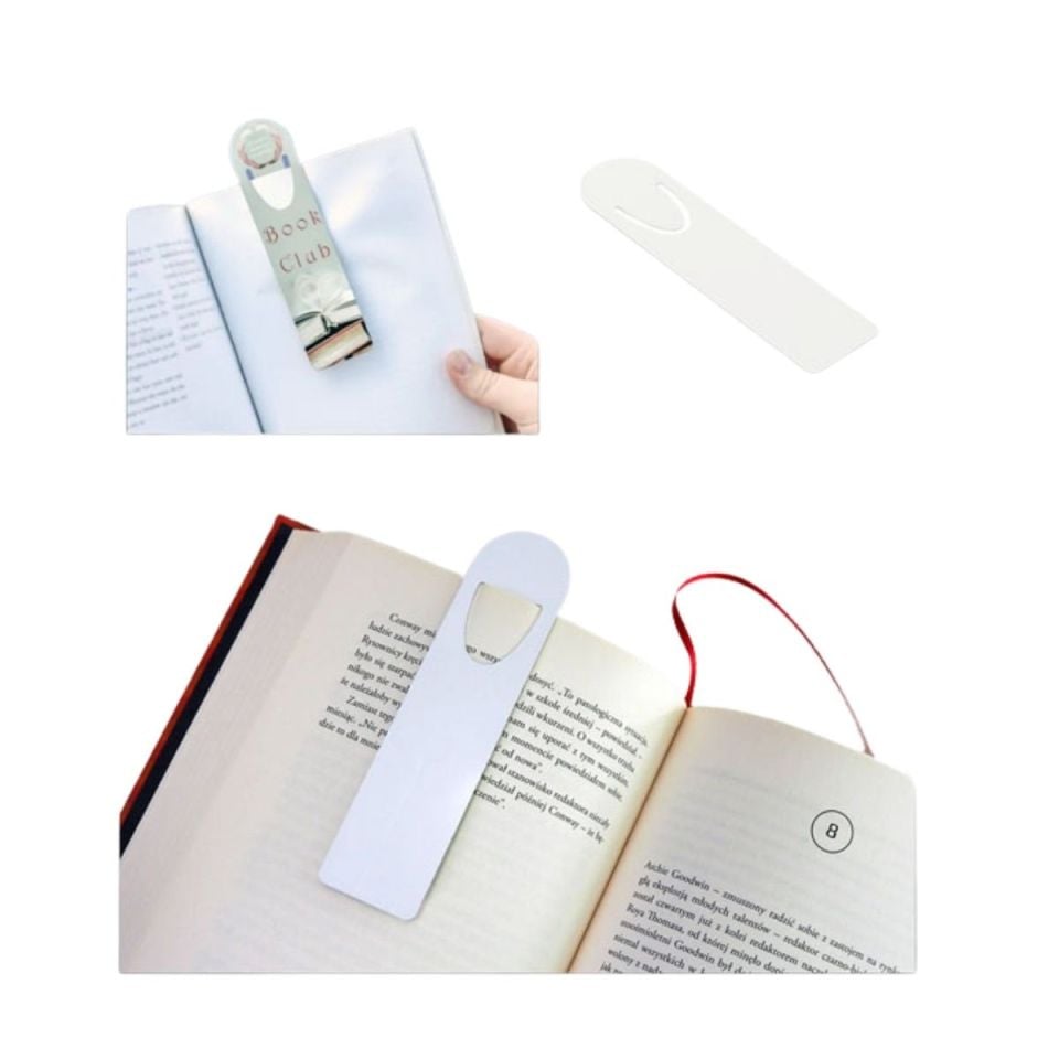 Özelleştirilebilir Oval Kesim Metal Kitap Ayracı