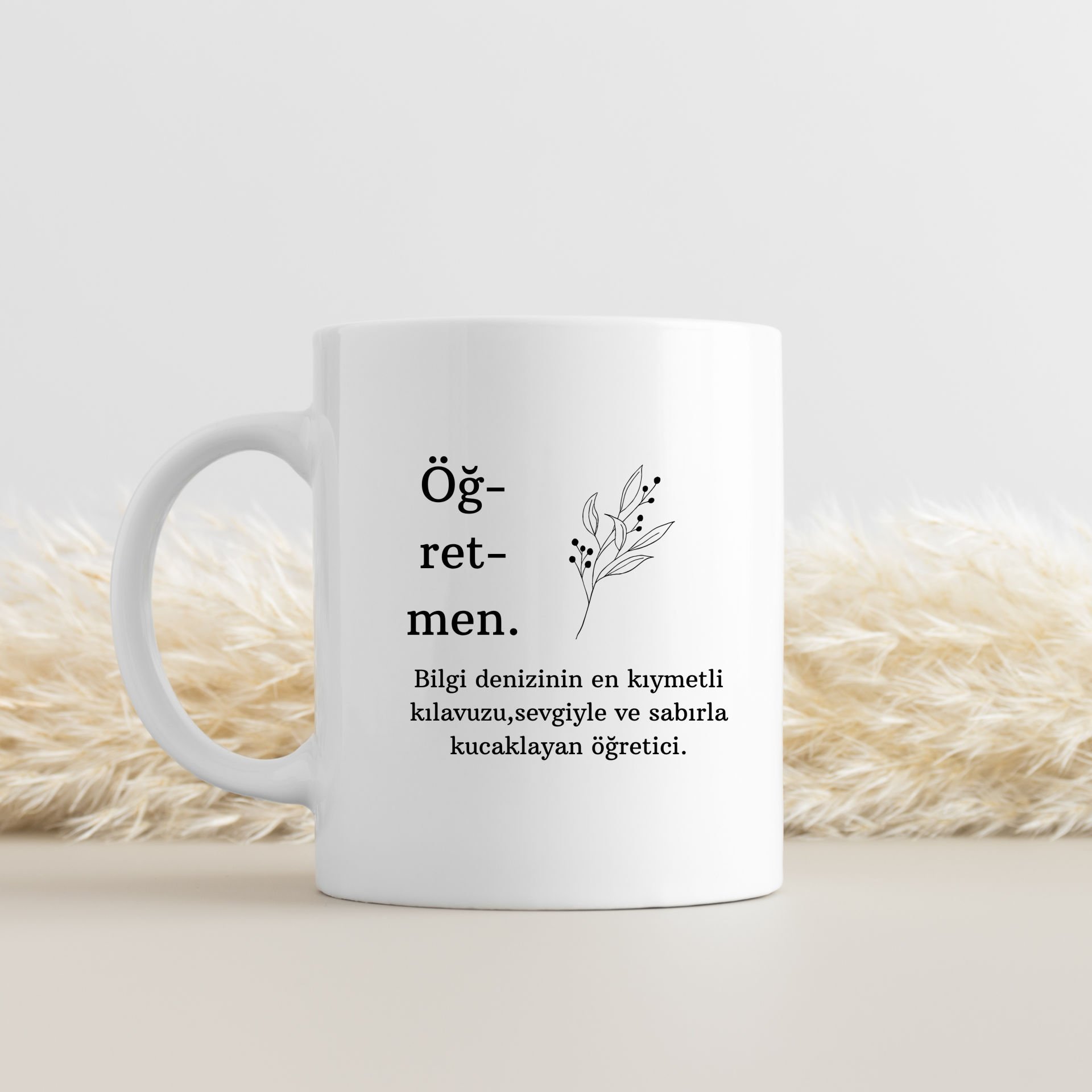 Öğretmen Baskılı Standart Kupa