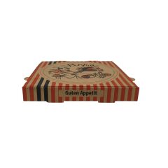 Çubuk Desenli Esmer Pizza Kutusu 36x36x4 100'lü Paket