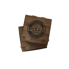 Ahşap Desenli Esmer Pizza Kutusu 26x26x4 100'lü Paket