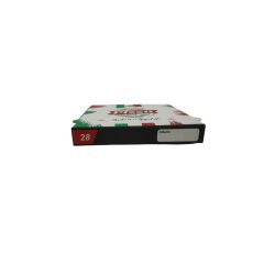 Italy Desenli Beyaz Pizza Kutusu 28x28x4 100'lü Paket