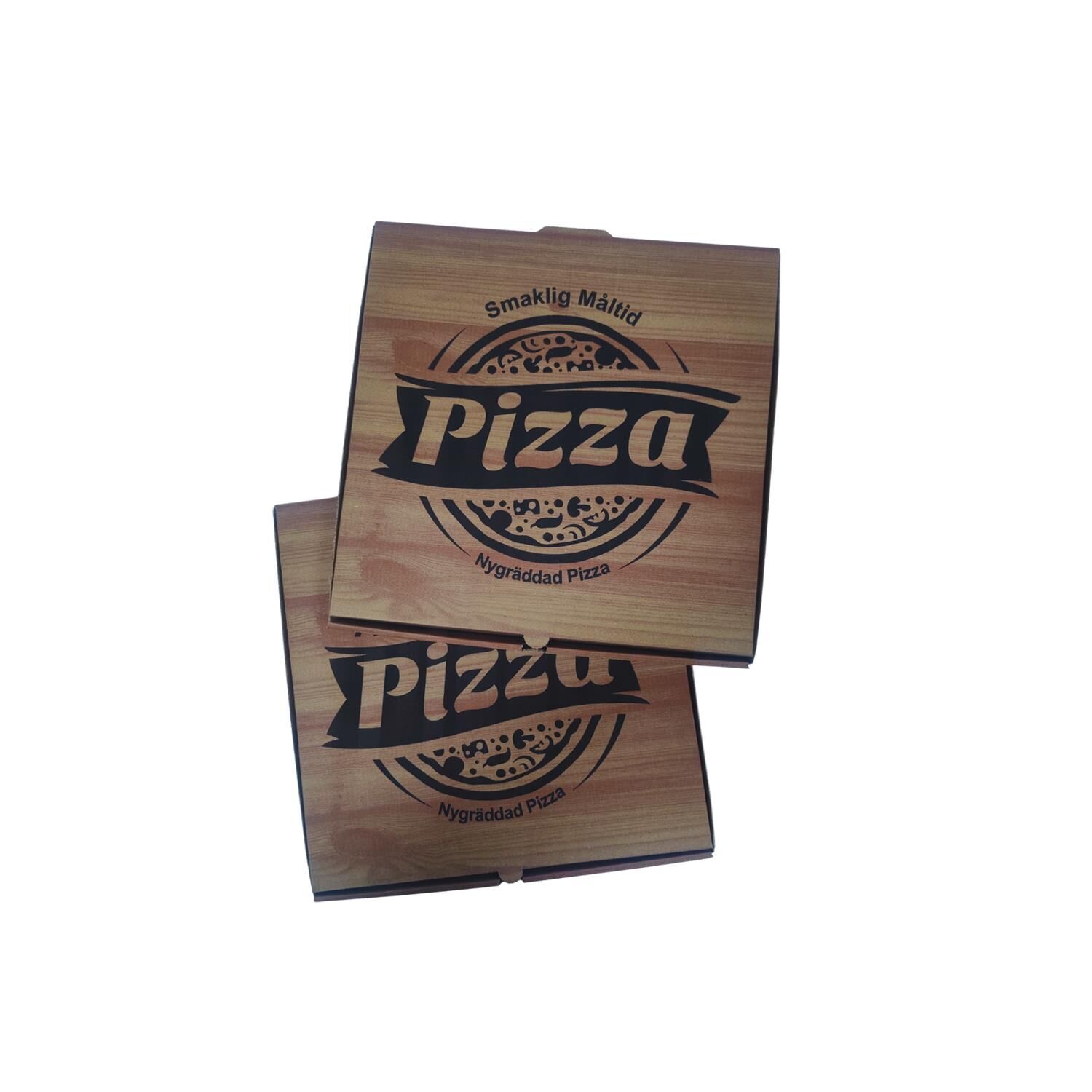Pizza Delicius Baskı Esmer Pizza Kutusu 30x30x3,5 100'lü Paket