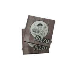 Ahşap Guten Appetit Beyaz Pizza Kutusu 30x30x3,5 100'lü Paket
