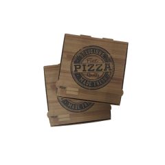 Pizza Delicius Baskı Esmer Pizza Kutusu 33x33x3,5 100'lü Paket
