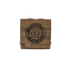 Pizza Delicius Baskı Esmer Pizza Kutusu 33x33x3,5 100'lü Paket