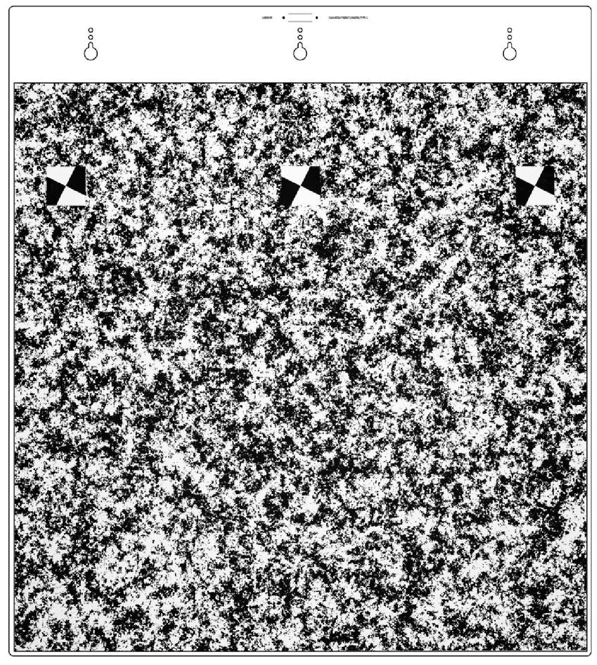 Front video camera calibration panel for DAIHATSU Type 2 with bubble level³