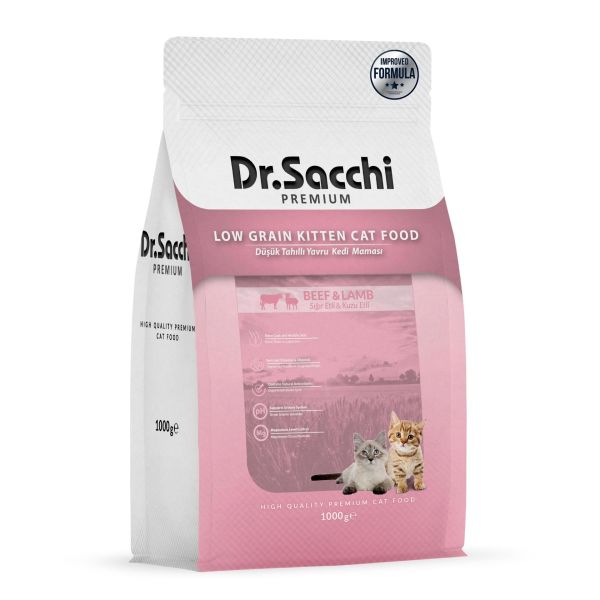 Dr.Sacchi Premium Düşük Tahıllı Yavru Kedi Maması 1 Kg