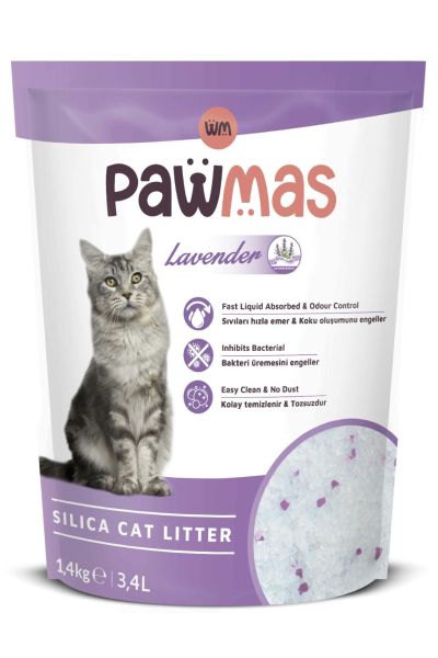 Pawmas Silika Lavantalı Kedi Kumu 3.4 Lt