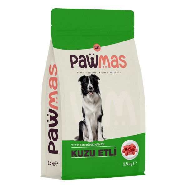 Pawmas Kuzu Etli Yetişkin Köpek Maması 1 Kg