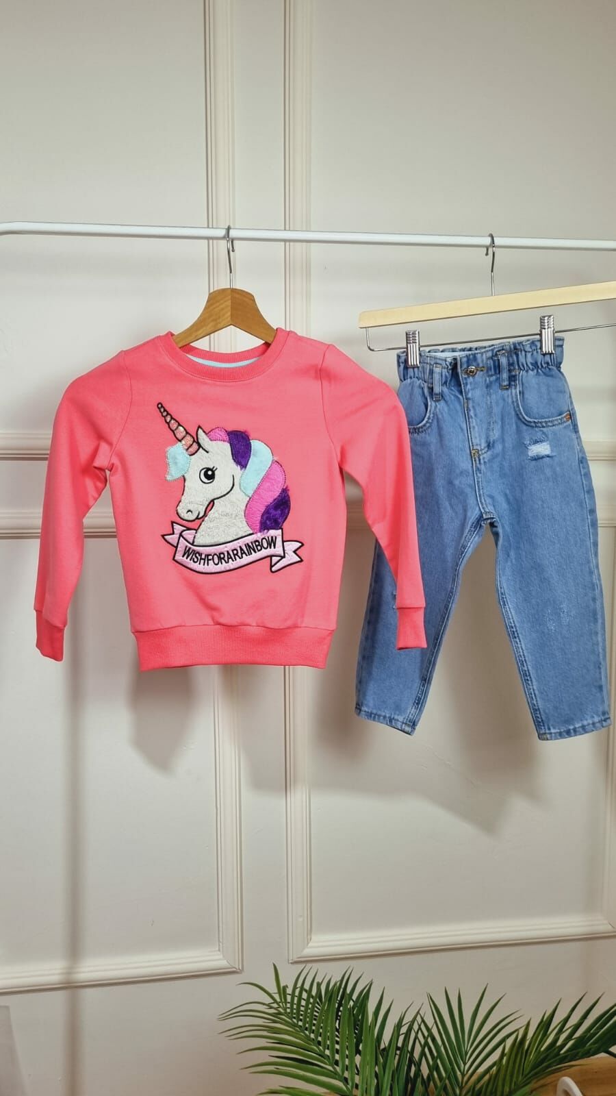 Unicorn Sweatshirt %100 Pamuklu