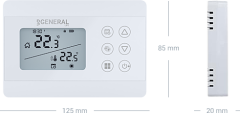 GENERAL HT 300S Programlanabilir Kablolu Oda Termostatı