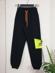 Yazılı ve Taşlı Normal Kesim İkili Takım Siyah - XL