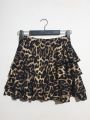 Kat Kat Şortlu Mini Kloş Etek Leopar - L