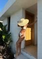 Yandan Bağlamalı İncili Üçgen Yüksek Bel Bikini Takım Beyaz - M