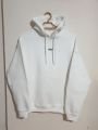 Unisex Kapüşonlu Oversize Salaş Off Yazılı Sweatshırt Beyaz - L