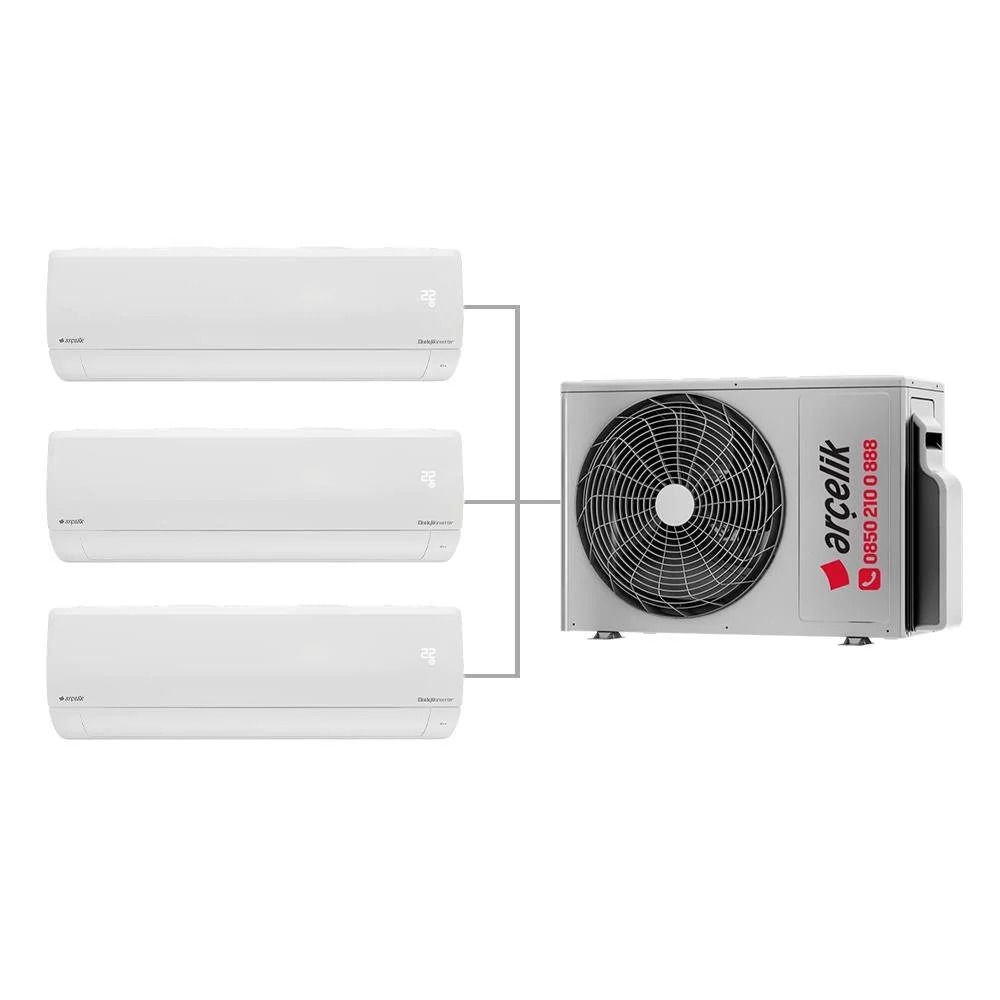 Arçelik Multi Sistem Duvar Tipi 3+1 İnverter 9+9+12 21000Btu Klima