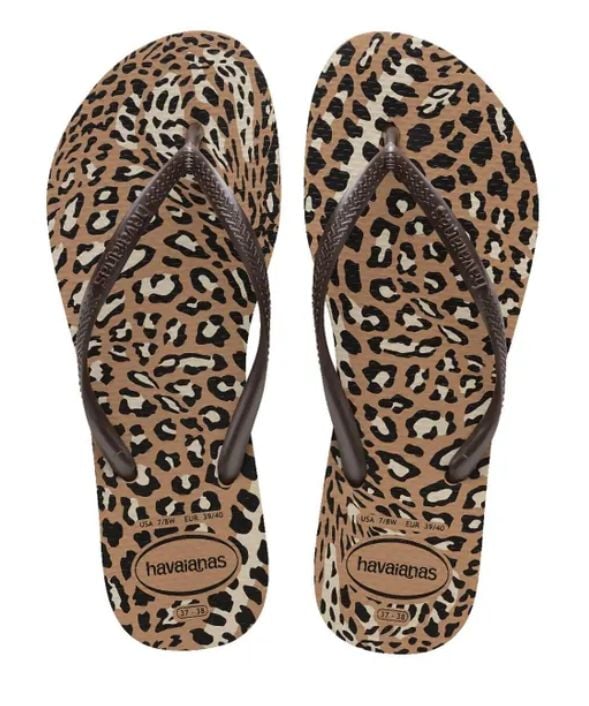 Havaianas Slim Animals Rose Gold/Cafe 4103352-6841