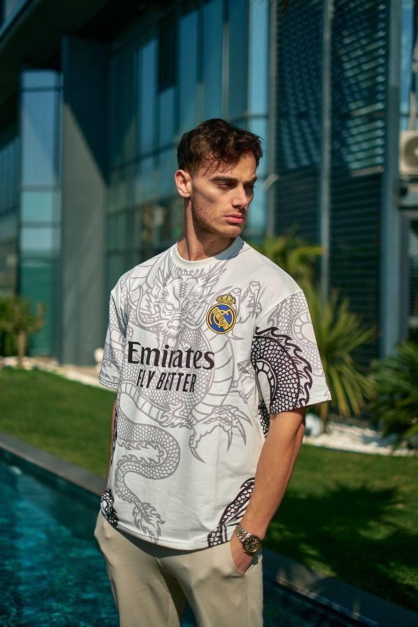Yeni Sezon Real Madrid Dragon Bask l Oversize T Shirt
