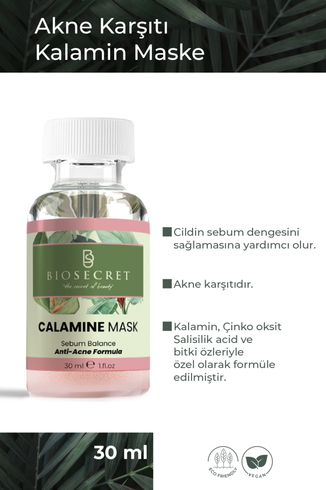 Bio25 Akne Karşıtı Maske Calamine Mask 30ml