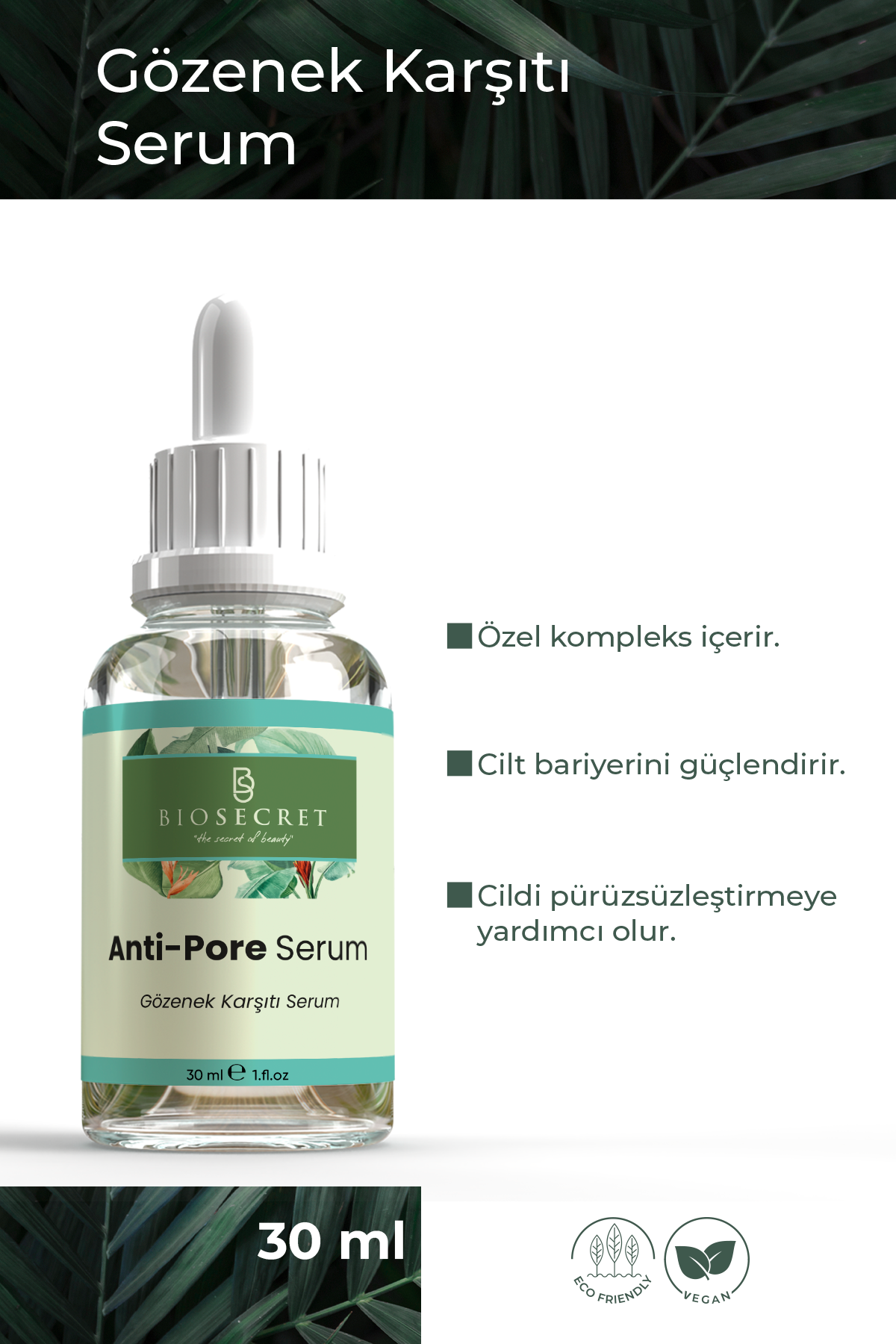 Bio97 Gözenek Karşıtı Serum Botanical Anti Pore Serum 30ml