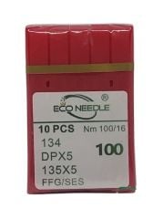 Eco Needle Düz Kalın Dip Dikiş İğnesi / DPX5 SES 16/100 (100 Adet)