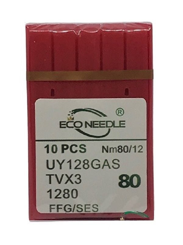 Eco Needle Reçme Dikiş İğnesi / UY128 GAS SES 12/80 (10 Adet)