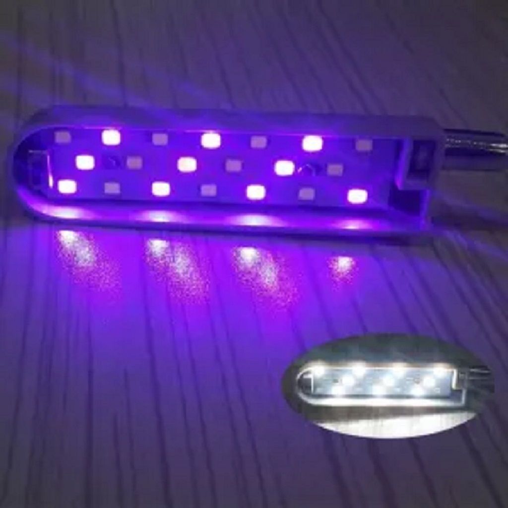 Dikiş Makinesi UV Led Lamba Mor ve Beyaz Işık - UV Kalem Hediyeli