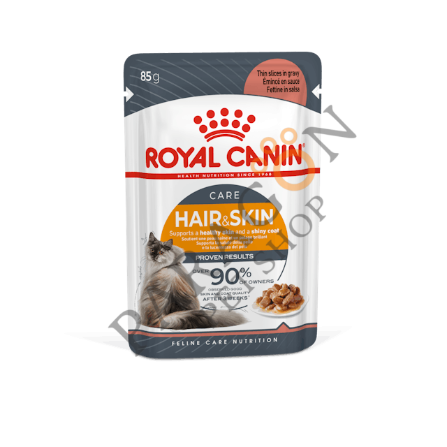 Royal Canin Pouch Gravy Hair Skin Hassas Tüylü Kedi Maması 85 Gr