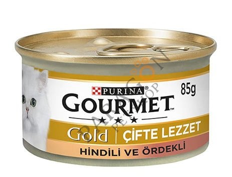 Gourmet Gold Hindili ve Ördekli Yaş Kedi Maması 85 g