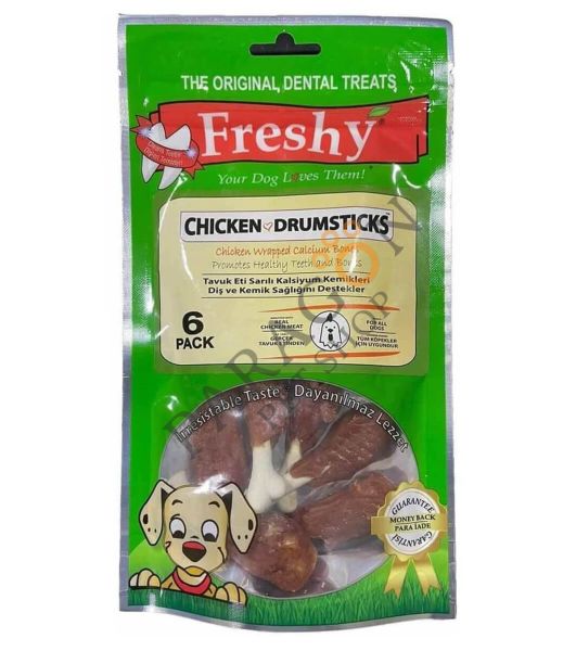 Freshy Chicken Drumstick Tavuk Eti Sarılı But Köpek Ödülü 6 Adet