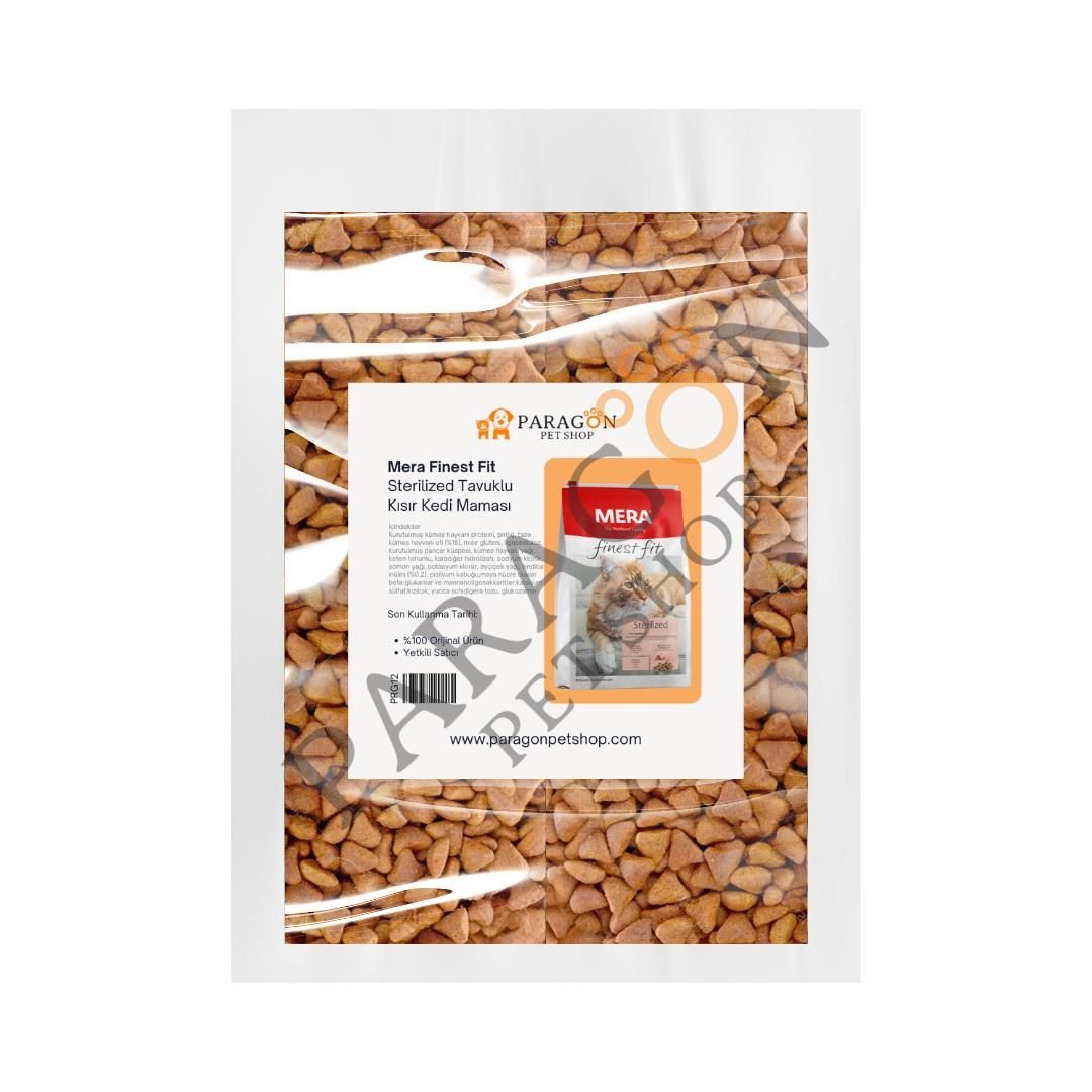 Mera Finest Fit Sterilized Glutensiz Taze Tavuk Etli Kısırlaştırılmış Açık Kedi Maması 1 Kg