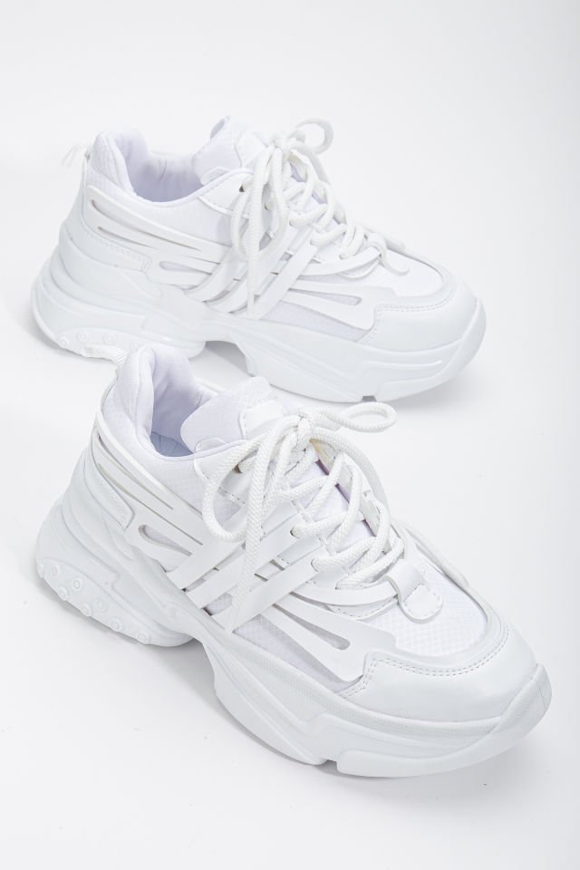 Suins Zaneta Kadın Spor Ayakkabı Sneaker Günlük Beyaz - 37