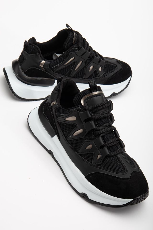 Suins Roger Model Kadın Spor Ayakkabı Sneaker Siyah - 40