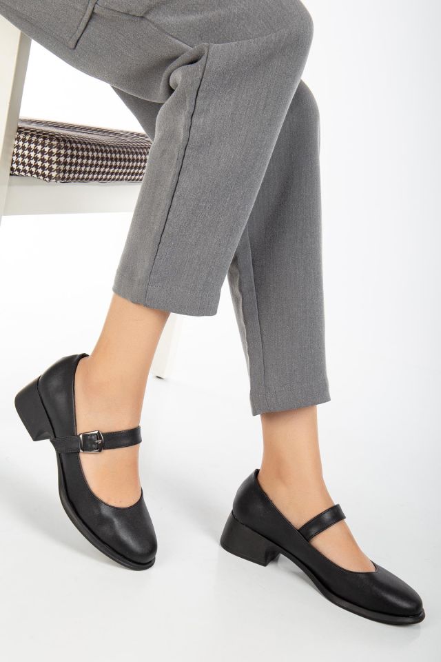 Suins Marrie Model Kadın Loafer Ayakkabı Siyah - 39