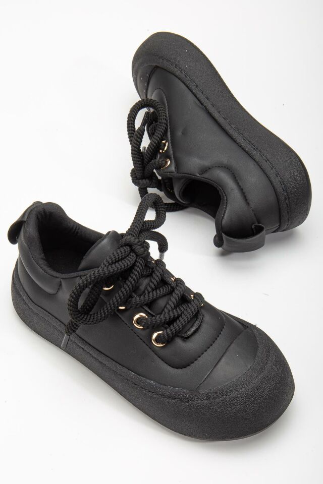 Suins Sweet Kadın Spor Ayakkabı Sneaker Günlük Siyah - 40