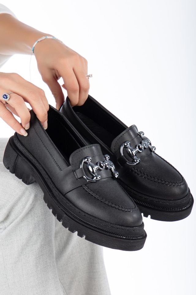 Andre Toka Detaylı Kadın Loafer Ayakkabı Karışık - 39
