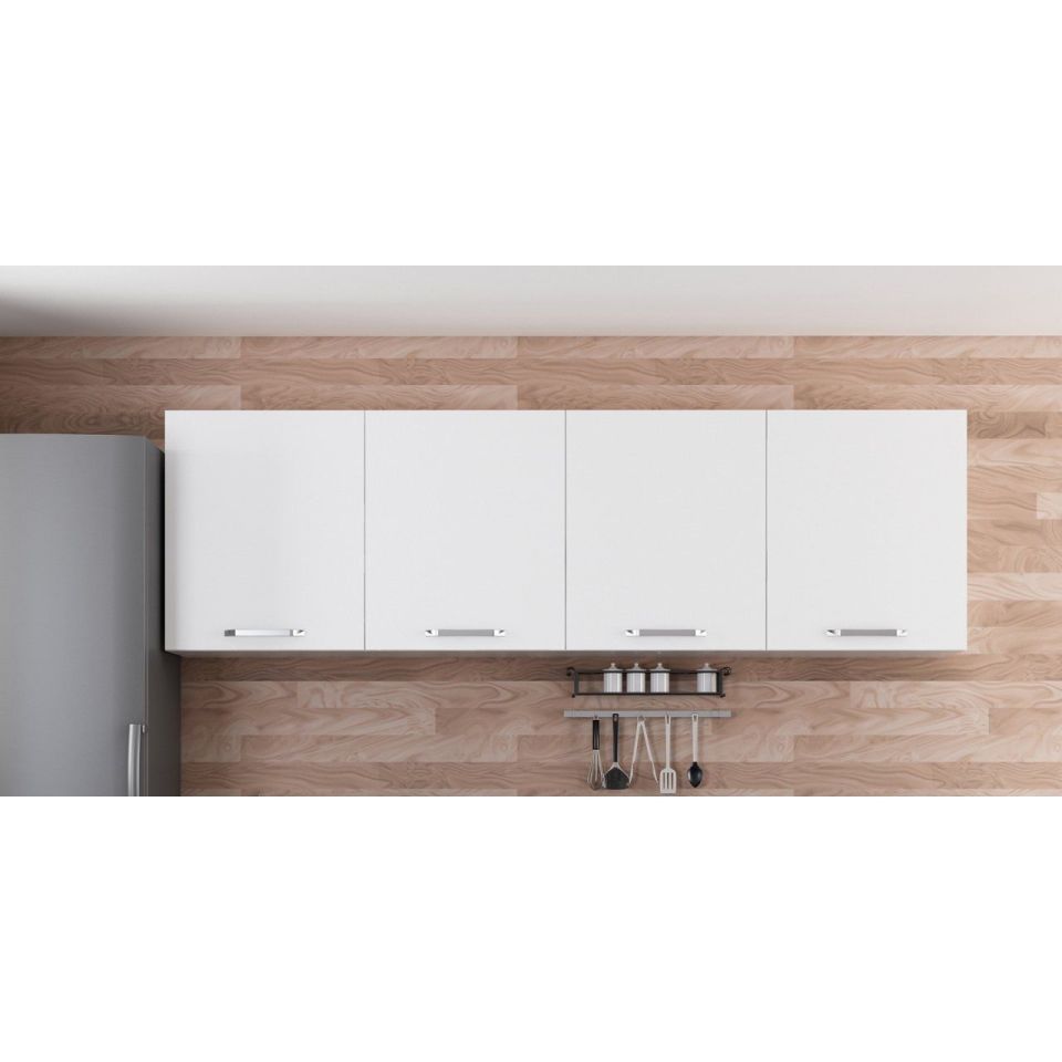 Kayra 240 Cm Kitchen Cabinet White 240-B3-Top Module