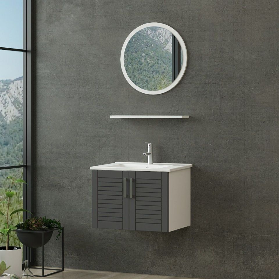 Kayra Bathroom Cabinet 65Cm As2K+1Ya1R+Etj White