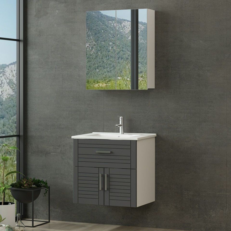 Kayra Bathroom Cabinet 65Cm As2K1Ç+2K2A+Etj White