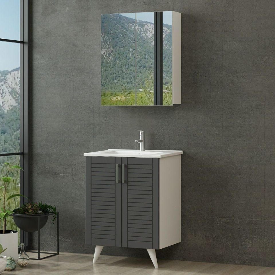 Kayra Bathroom Cabinet 65Cm Ay2K+2K2A+Etj White